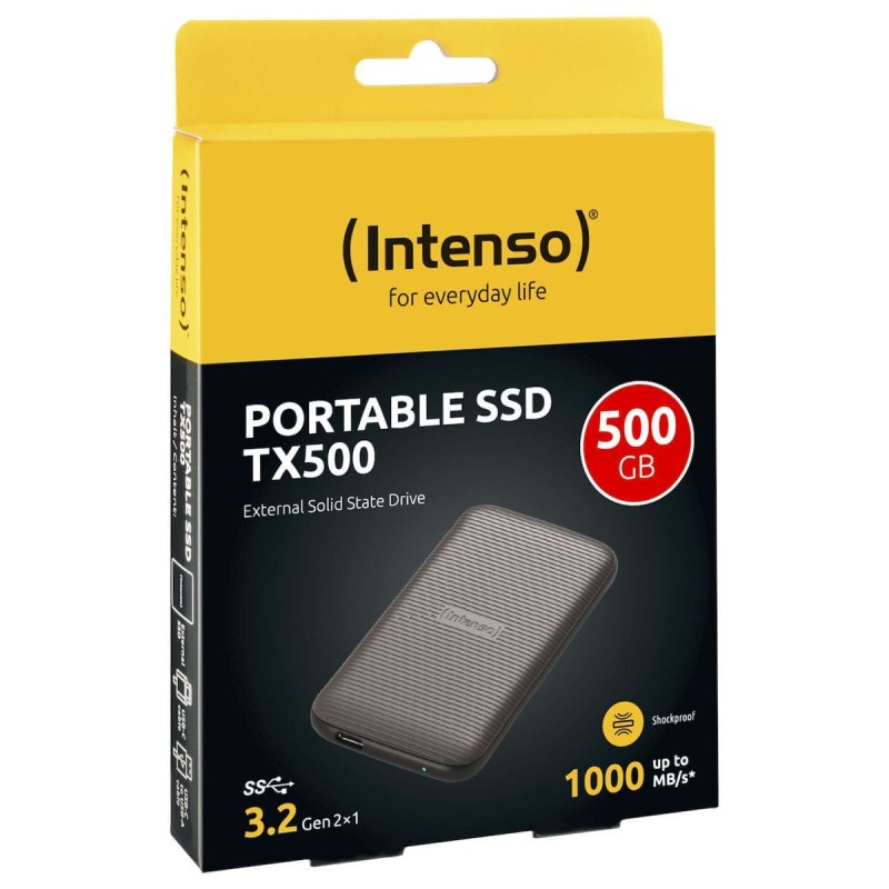 Intenso TX500 USB 3.2 Εξωτερικός SSD 500GB 2.5" Καφέ