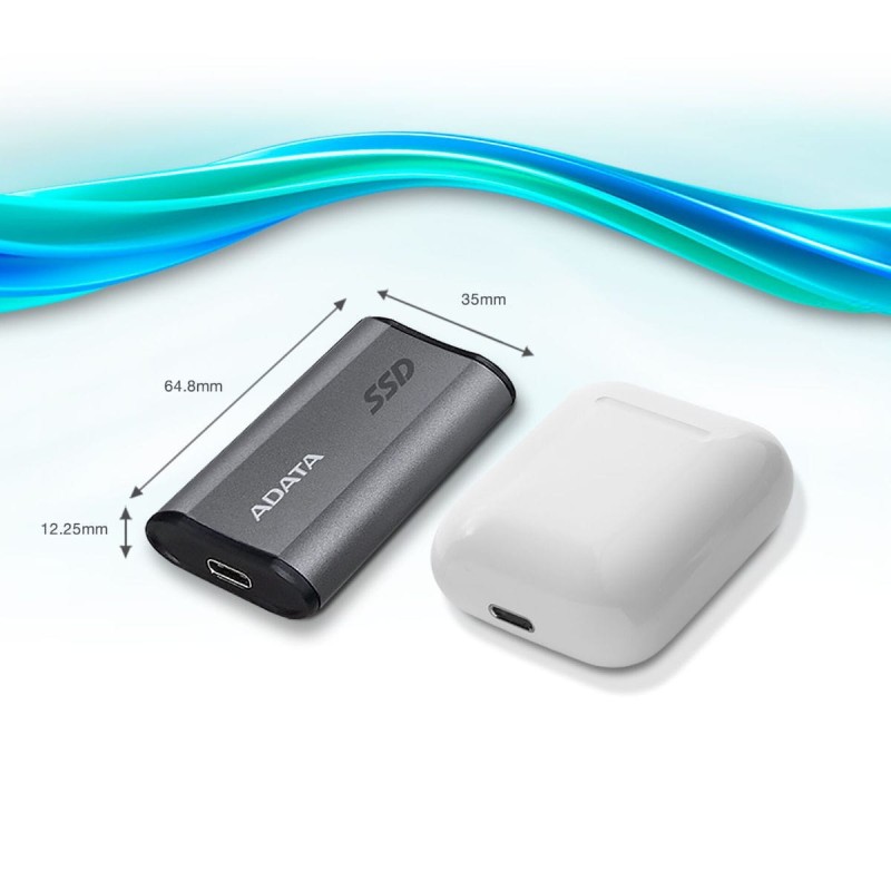 Adata Elite SE880 USB-C Εξωτερικός SSD 2TB 2.5" Γκρι (AELI-SE880-2TCGY)