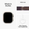 Apple Watch Ultra 2 Alpine Loop (Medium) Titanium 49mm Αδιάβροχο με eSIM και Παλμογράφο (Indigo Alpine Loop - Medium)