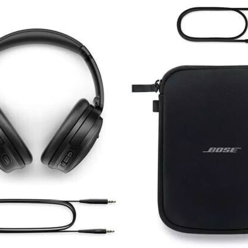 Bose QuietComfort SE Ασύρματα / Ενσύρματα Over Ear Ακουστικά με 24 ώρες Λειτουργίας Μαύρα 866724-0500