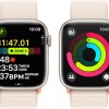 Apple Watch Series 9 Aluminium 45mm Αδιάβροχο με Παλμογράφο (Starlight με Starlight Sport Loop)