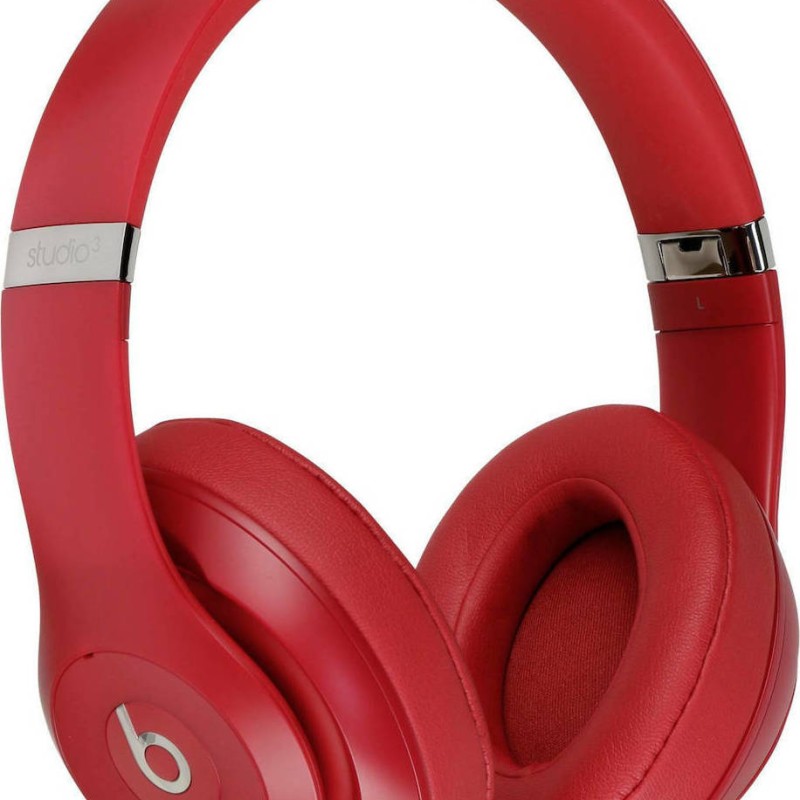 Beats Studio3 Ασύρματα/Ενσύρματα Over Ear Ακουστικά με 22 ώρες Λειτουργίας Κόκκινα