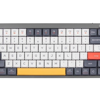 Tracer FINA 84 Gaming Μηχανικό Πληκτρολόγιο 75% με Outemu Red διακόπτες και RGB φωτισμό (Αγγλικό US) Γκρι