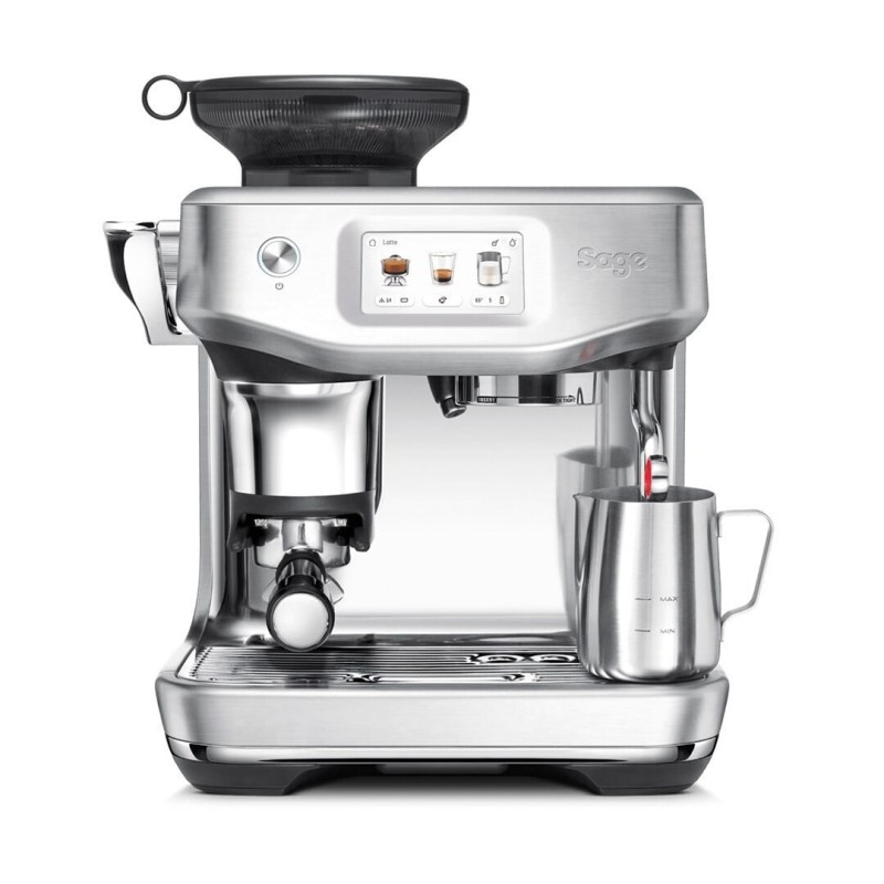 Sage Barista Touch Impress SES881BSS4FEU1 Αυτόματη Μηχανή Espresso 1700W Πίεσης 15bar με Μύλο Άλεσης Γκρι