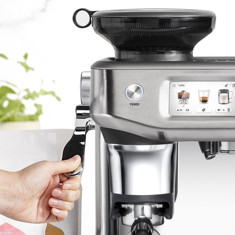 Sage Barista Touch Impress SES881BSS4FEU1 Αυτόματη Μηχανή Espresso 1700W Πίεσης 15bar με Μύλο Άλεσης Γκρι