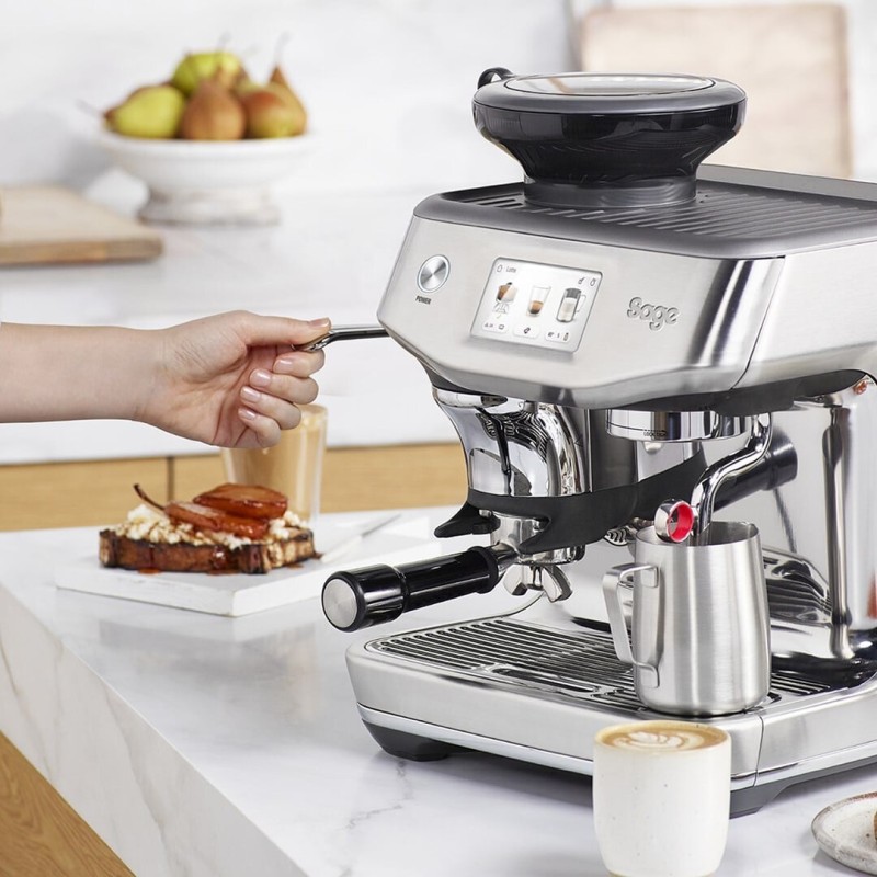 Sage Barista Touch Impress SES881BSS4FEU1 Αυτόματη Μηχανή Espresso 1700W Πίεσης 15bar με Μύλο Άλεσης Γκρι