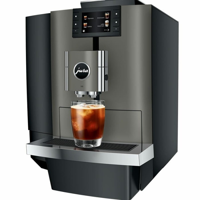 Jura X10 15546 Αυτόματη Μηχανή Espresso Εντοιχιζόμενη 1450W Πίεσης 15bar για Cappuccino με Wi-Fi Γκρι
