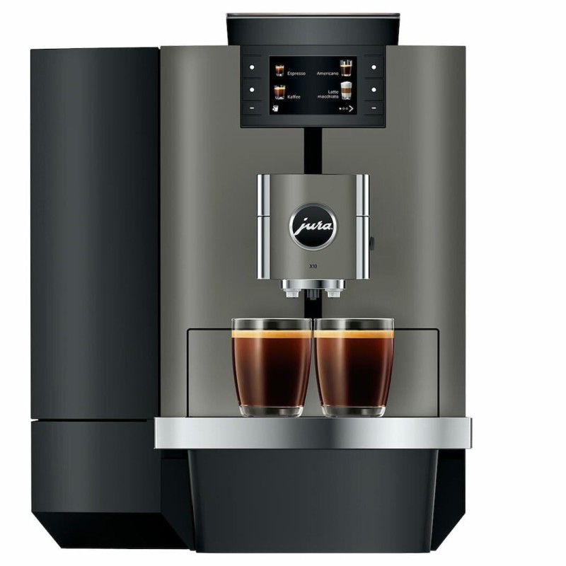 Jura X10 15546 Αυτόματη Μηχανή Espresso Εντοιχιζόμενη 1450W Πίεσης 15bar για Cappuccino με Wi-Fi Γκρι