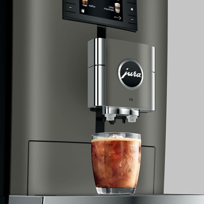 Jura X10 15546 Αυτόματη Μηχανή Espresso Εντοιχιζόμενη 1450W Πίεσης 15bar για Cappuccino με Wi-Fi Γκρι