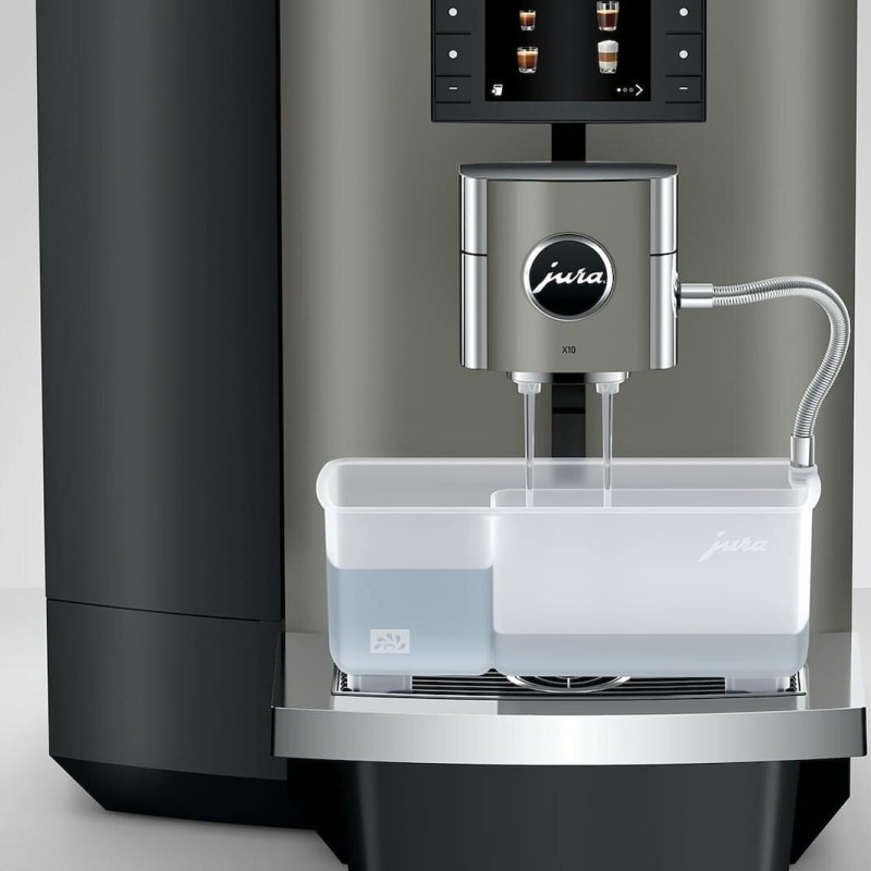 Jura X10 15546 Αυτόματη Μηχανή Espresso Εντοιχιζόμενη 1450W Πίεσης 15bar για Cappuccino με Wi-Fi Γκρι