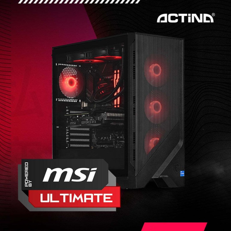 Actina Gaming Desktop PC (Ryzen 7-7800X3D/32GB DDR5/2TB SSD/GeForce RTX 4080 Super/W11 Home) (KOMACNGIP0059)