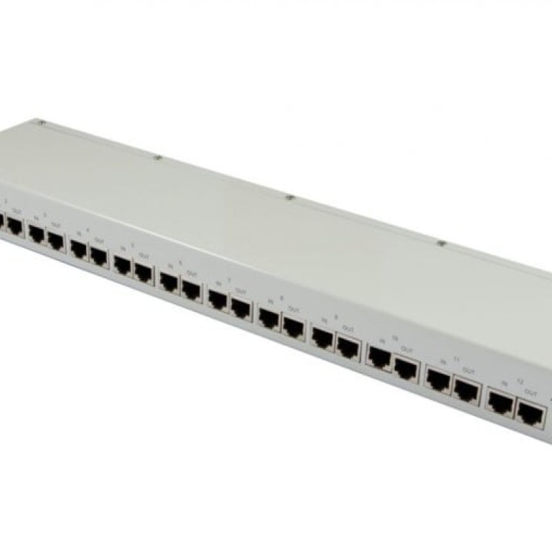 Allnet Patch Panel 12 Θυρών Γκρι ALL95112 (ALL95112)