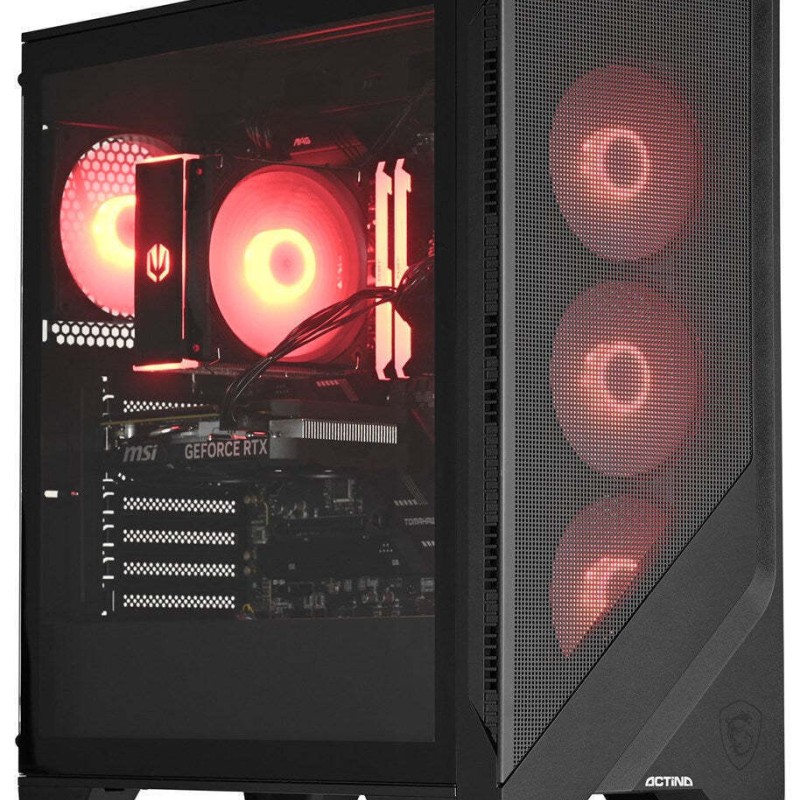 Actina Gaming Desktop PC (Ryzen 5-7500F/32GB DDR5/1TB SSD/GeForce RTX 4060 Ti/No OS) (KOMACNGIP0077)