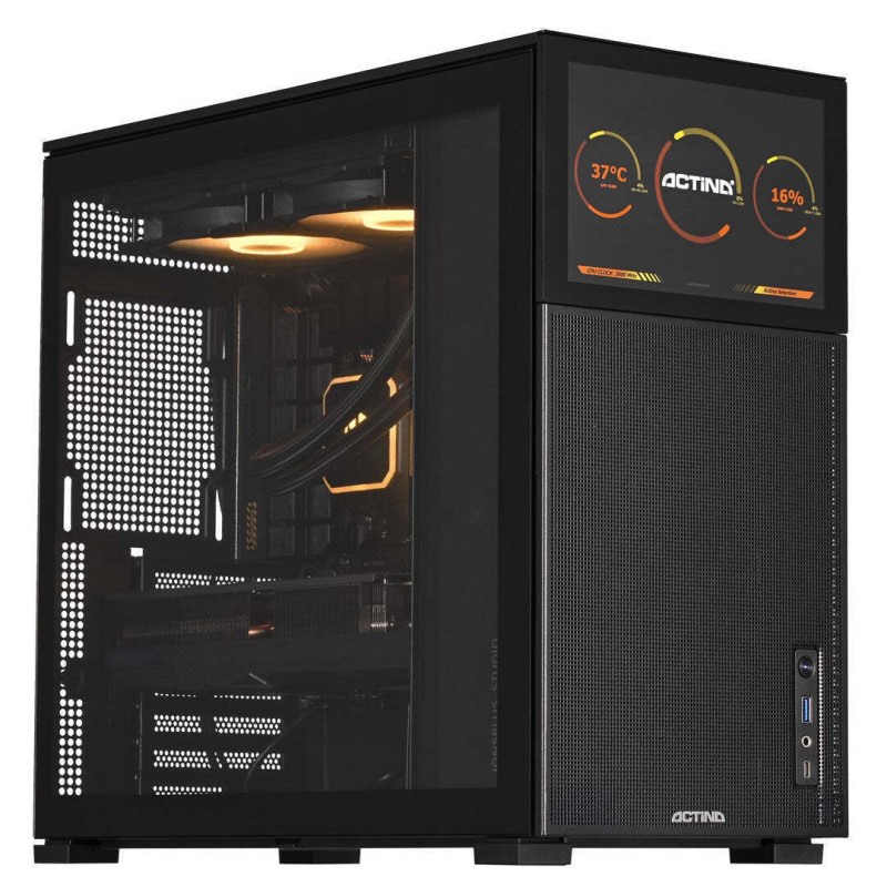 Actina Gaming Desktop PC (Ryzen 7-7800X3D/32GB DDR5/2.0TB SSD/GeForce RTX 4090/No OS) (KOMACNGIP0102)