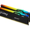 Kingston Fury Beast RGB 64GB DDR5 RAM με 2 Modules (2x32GB) και Ταχύτητα 6400 για Desktop (KF564C32BBAK2-64) (KF564C32BBAK2-64)