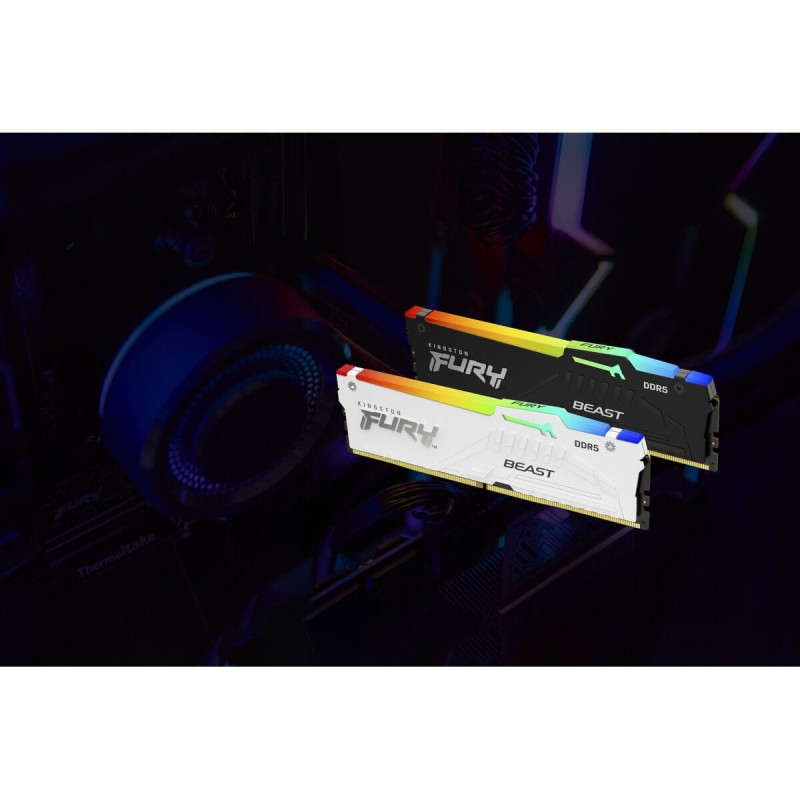 Kingston Fury Beast RGB 64GB DDR5 RAM με 2 Modules (2x32GB) και Ταχύτητα 6400 για Desktop (KF564C32BBAK2-64) (KF564C32BBAK2-64)