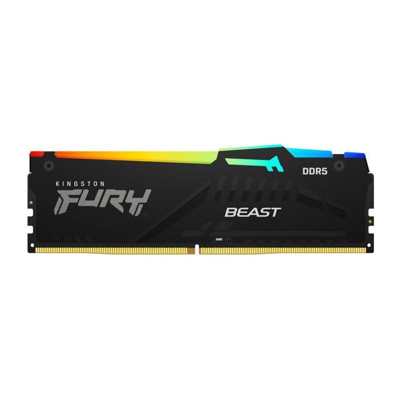 Kingston Fury Beast RGB 64GB DDR5 RAM με 2 Modules (2x32GB) και Ταχύτητα 6400 για Desktop (KF564C32BBAK2-64) (KF564C32BBAK2-64)