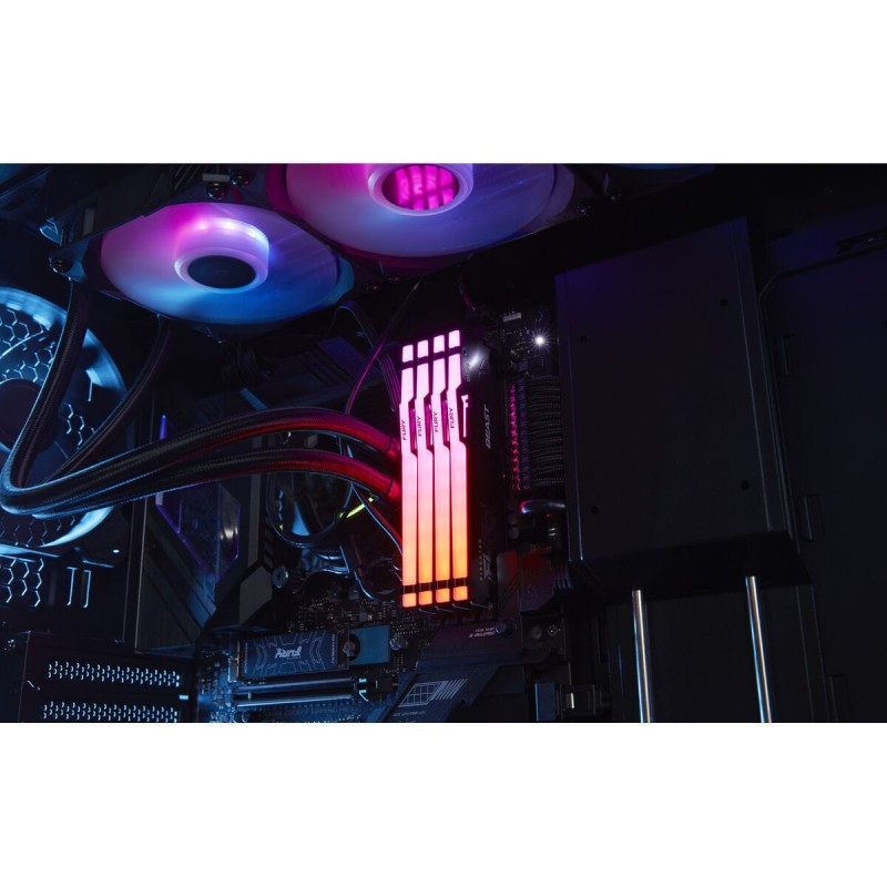 Kingston Fury Beast RGB 64GB DDR5 RAM με 2 Modules (2x32GB) και Ταχύτητα 6400 για Desktop (KF564C32BBAK2-64) (KF564C32BBAK2-64)