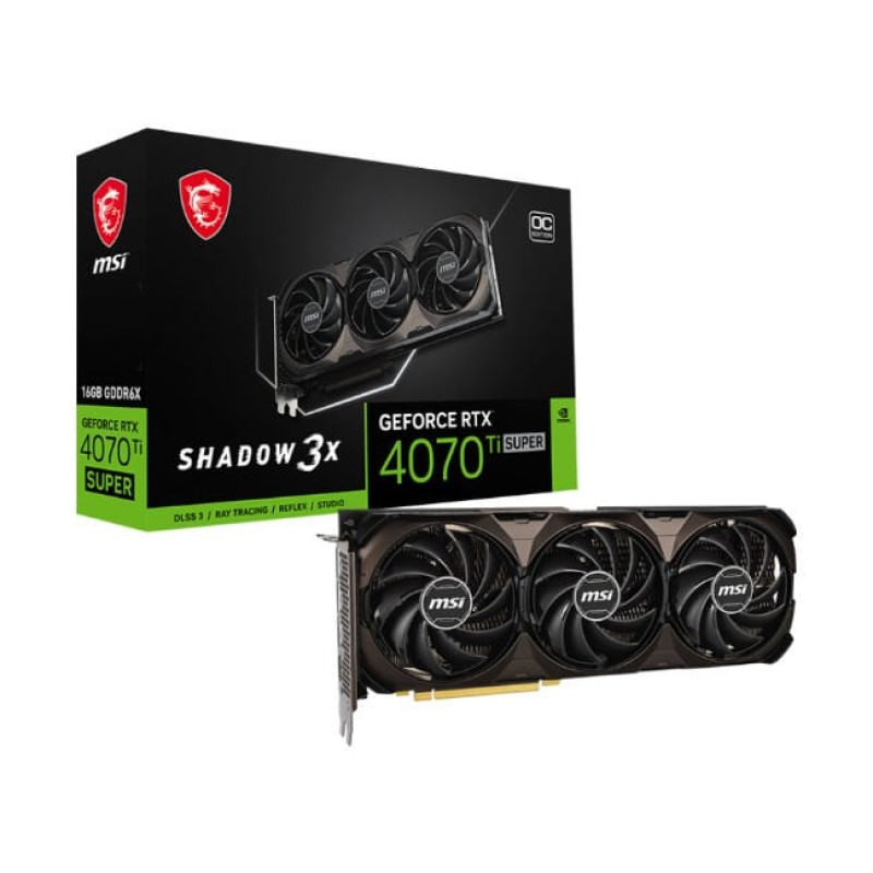 MSI GeForce RTX 4070 Ti Super 16GB GDDR6X Shadow 3X OC Κάρτα Γραφικών (V513-845R) (V513-845R)