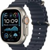 Apple Watch Ultra 2 2024 Titanium 49mm Αδιάβροχο με eSIM και Παλμογράφο (Natural με Navy Ocean Band) (null)