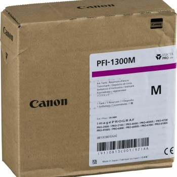 Canon PFI-1300 Μελάνι Εκτυπωτή InkJet Ματζέντα (0813C001)