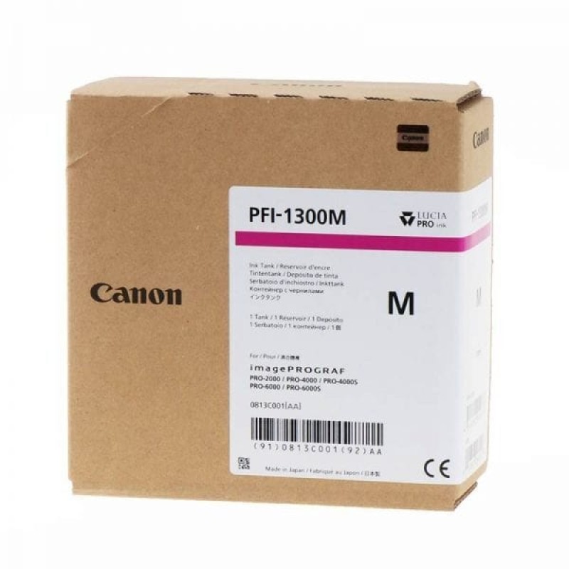 Canon PFI-1300 Μελάνι Εκτυπωτή InkJet Ματζέντα (0813C001)