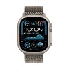 Apple Watch Ultra 2 2024 Titanium 49mm Αδιάβροχο με eSIM και Παλμογράφο (Natural με Natural Titanium Milanese Loop - Small) (MX4M3FD/A)