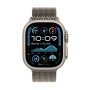 Apple Watch Ultra 2 2024 Titanium 49mm Αδιάβροχο με eSIM και Παλμογράφο (Natural με Natural Titanium Milanese Loop - Small) (MX4M3FD/A)