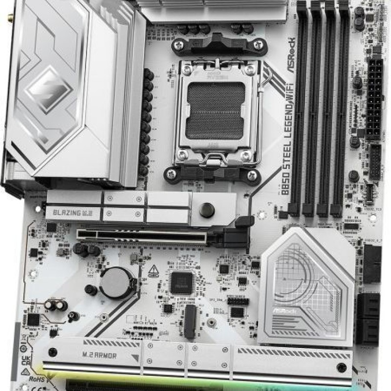 ASRock B850 Steel Legend WiFi Motherboard ATX με AMD AM5 Socket (90-MXBQS0-A0UAYZ)