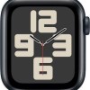 Apple Watch SE 2024 Aluminium 40mm Αδιάβροχο με Παλμογράφο (Midnight με Midnight Sport Band (S/M)) (null)