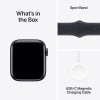 Apple Watch SE 2024 Aluminium 44mm Αδιάβροχο με Παλμογράφο (Midnight με Midnight Sport Band (S/M)) (null)