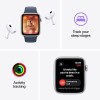 Apple Watch SE 2024 Aluminium 44mm Αδιάβροχο με Παλμογράφο (Midnight με Midnight Sport Band (S/M)) (null)