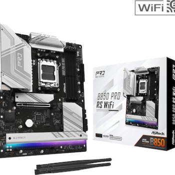 ASRock B850 PRO RS WiFi Motherboard ATX με AMD AM5 Socket (90-MXBQL0-A0UAYZ)