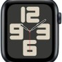 Apple Watch SE 2024 Aluminium 44mm Αδιάβροχο με Παλμογράφο (Midnight με Midnight Sport Band (M/L)) (null)