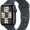 Apple Watch SE 2024 Aluminium 44mm Αδιάβροχο με Παλμογράφο (Midnight με Midnight Sport Band (M/L)) (null)