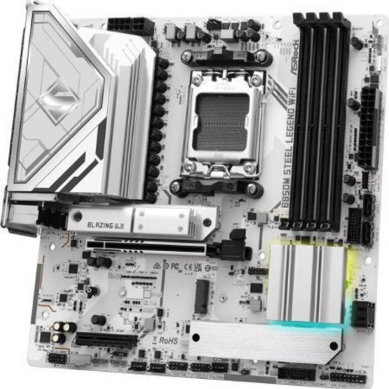 ASRock B850M Steel Legend WiFi Motherboard Micro ATX με AMD AM5 Socket (90-MXBS20-A0UAYZ)