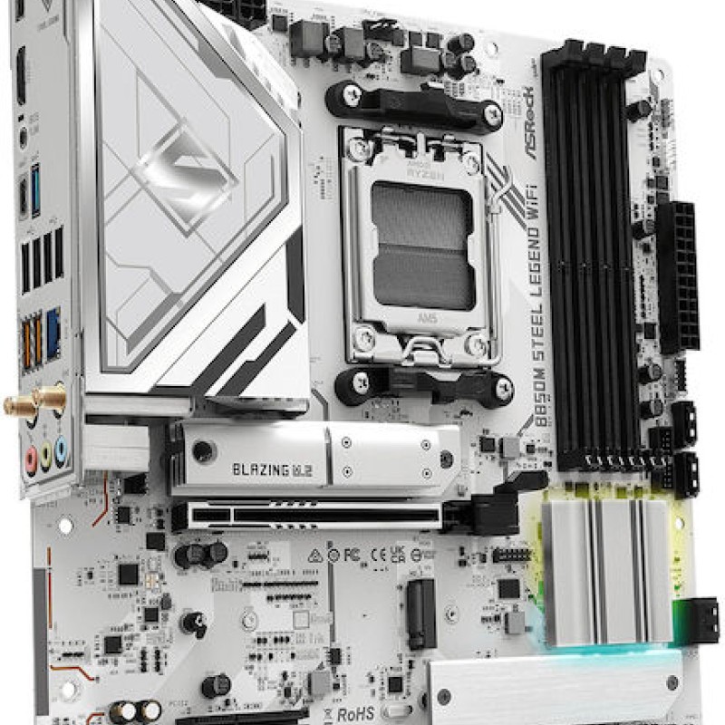 ASRock B850M Steel Legend WiFi Motherboard Micro ATX με AMD AM5 Socket (90-MXBS20-A0UAYZ)