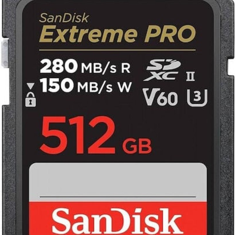 Sandisk Extreme Pro SDXC 512GB Class 10 U3 V60 UHS-I (SDSDXEP-512G-GN4IN)