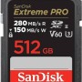 Sandisk Extreme Pro SDXC 512GB Class 10 U3 V60 UHS-I (SDSDXEP-512G-GN4IN)