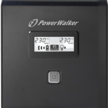 PowerWalker VI 1000 LCD uninterruptible power supply (UPS) 1000 VA 4 AC outlet(s) Black (10120018) 