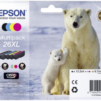 Epson Multipack 4-colours 26XL Claria Premium Ink (C13T26364010)
