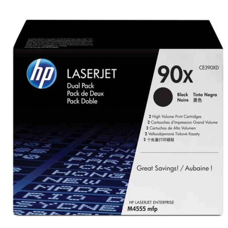 HP 90X Original Black 2 pc(s) (CE390XD) 