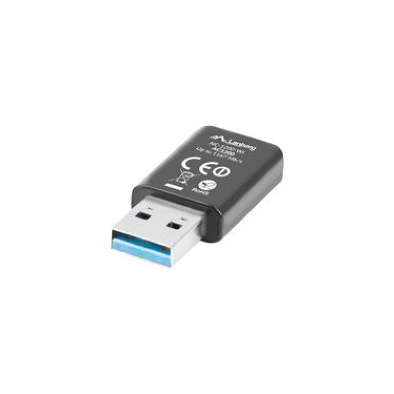 Lanberg NC-1200-WI networking card WLAN 5000 Mbit/s Black (NC-1200-WI)