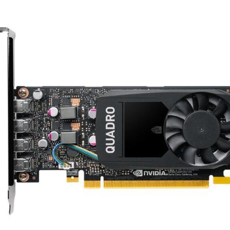 PNY VCQP1000V2-SB graphics card NVIDIA Quadro P1000 V2 4 GB GDDR5 Black (VCQP1000V2-SB)